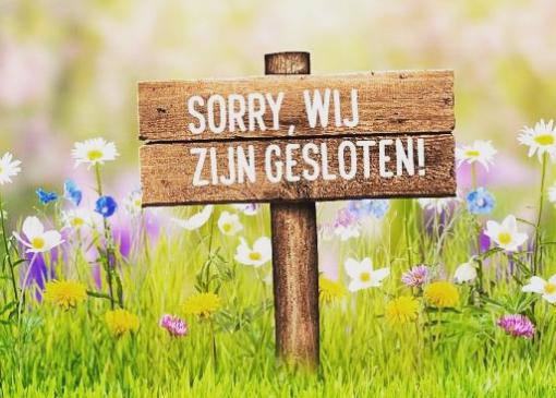 Kantoor gesloten tijdens feestdagen