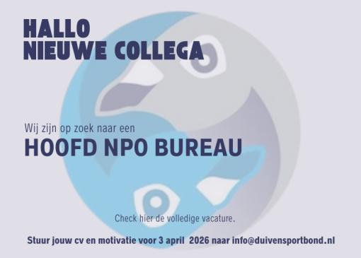 Vacature Hoofd NPO Bureau
